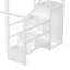 Lit mezzanine avec escalier, lit mezzanine en métal avec barrières de sécurité