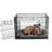 Faux Lambswool Crate Bolster Pet Bed-82536333-82536330