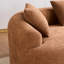 Canapé modulaire courbé 2 pièces 2 pièces, canapé rembourré 4 places en tissu Boucle avec 4 coussins décoratifs, canapé surdimensionné moderne pour salon