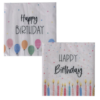 Serviettes d'anniversaire