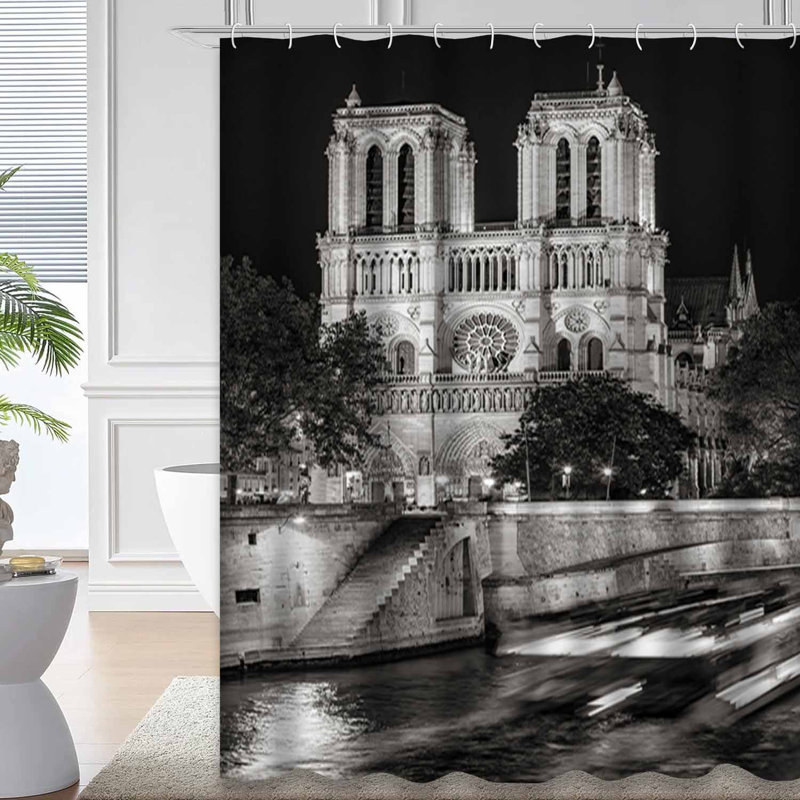 Rideau de douche Paris River, L 72 po x l 78 po