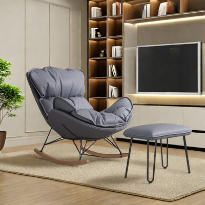 Chaise berçante de style traîneau de luxe
