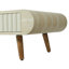 Table basse avec plateau en placage imitation marbre