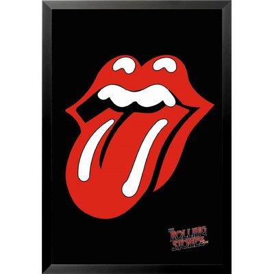 The Rolling Stones Tongue 50 Year Anniversary Music Sticky Fingers 1971 - Graphic Art Print on Paper -  Buy Art For Less, IF POST RSTON 36x24 1.25 Black