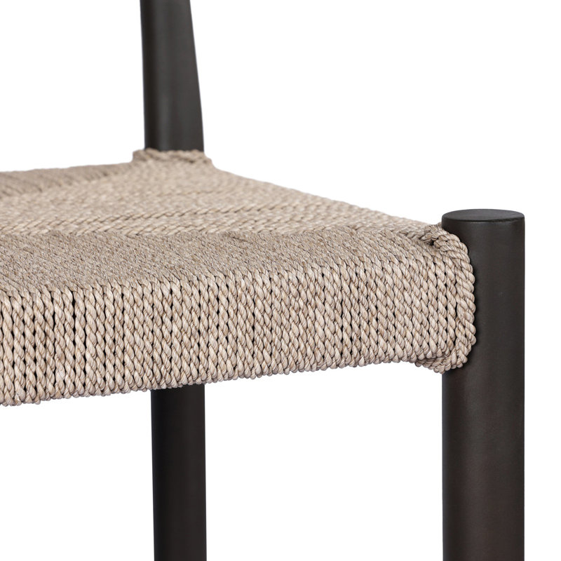 Lomas Outdoor Metal Stool-Bronze-Counter, 30"