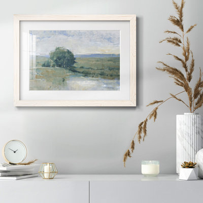 Riverbank Impression I, reproduction d'art encadrée