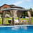 10 pi. L 12 pi. D Pavillon de jardin en aluminium