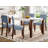 5 Piece Dining Set (Gray,White)