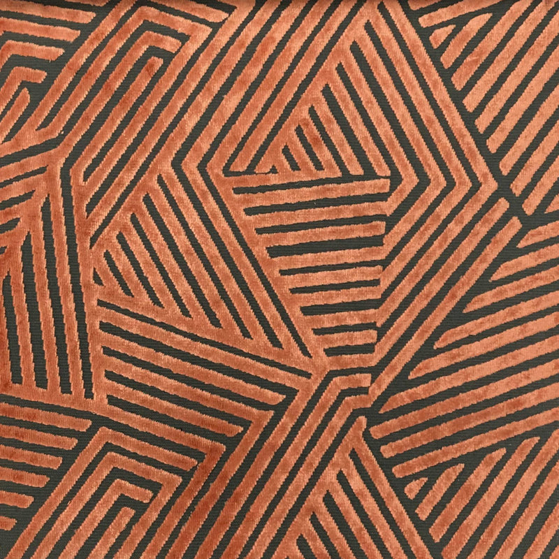 Otis-Aurora Burnout Velvet Fabric, Domino