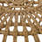 Coffee Table-Bohemian Faux Rattan Weave Accent Table For Indoor Outdoor Use, Handcrafted Round Side Table For Living Room, Patio, Garden,Light Brown Color