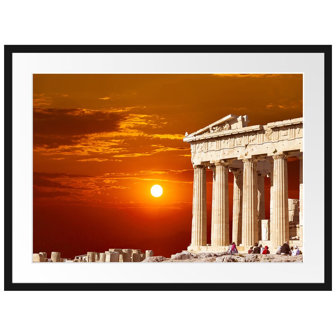 Tempel der Athene Gerahmter Fotodruck Poster