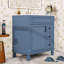 Meuble-lavabo moderne avec lavabo en céramique, 2 tiroirs et tablette réglable-627223686