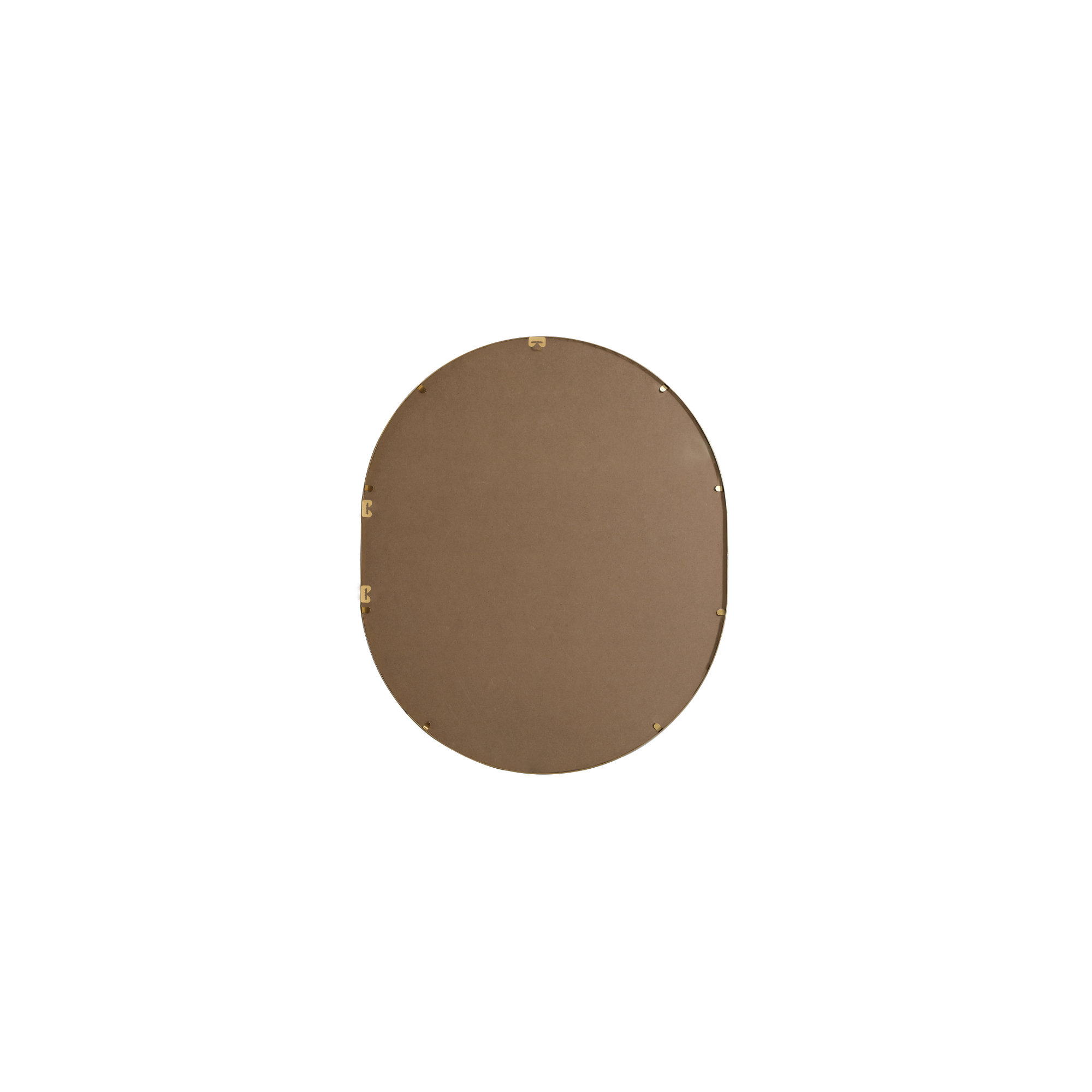 Sabine Metal Pill Wall Mirror, 36" x 30", Brass