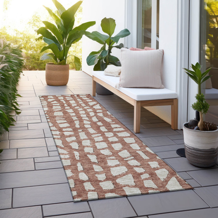 Lamanna Washable Striped Indoor / Outdoor Rug