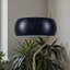 Lampe de table Flux - Base en métal doré - Abat-jour noir