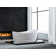 Dune 68'' x 34'' Freestanding Soaking Solid Surface Bathtub