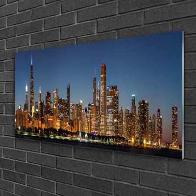 City Houses - Unframed Photograph on Glass