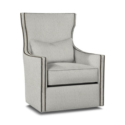 Upholstered Swivel Wingback Chair