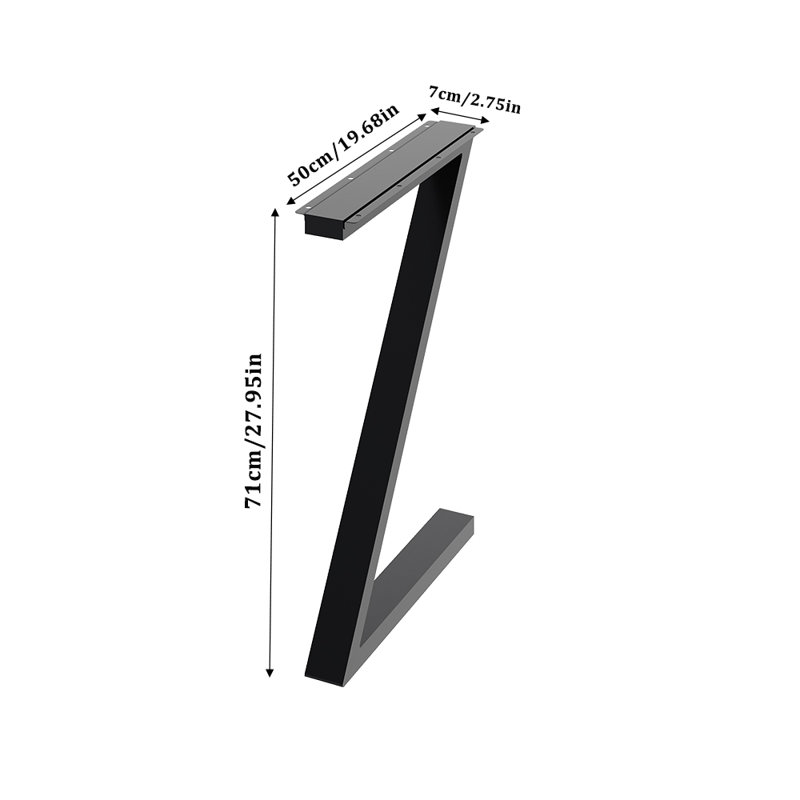 Andreiana Table Leg, 71cm H x 50cm W x 7cm D