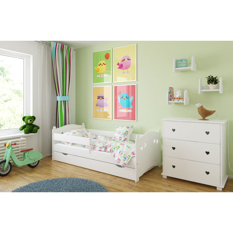Raymond Cabin Bed with Storage Included, Toddler (80 x 140cm), 80 x 140cm, White