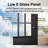 Entry Front Exterior Steel Door 64" x 80"(2 * 32" x 80") Painted Black 9-Lite Clear Glass French Door With Jamb,Classic Design & Modern Style & Long-Lasting Use, Right-Hand Inswing (Not Included Hardware Kit)-136160745-136160743