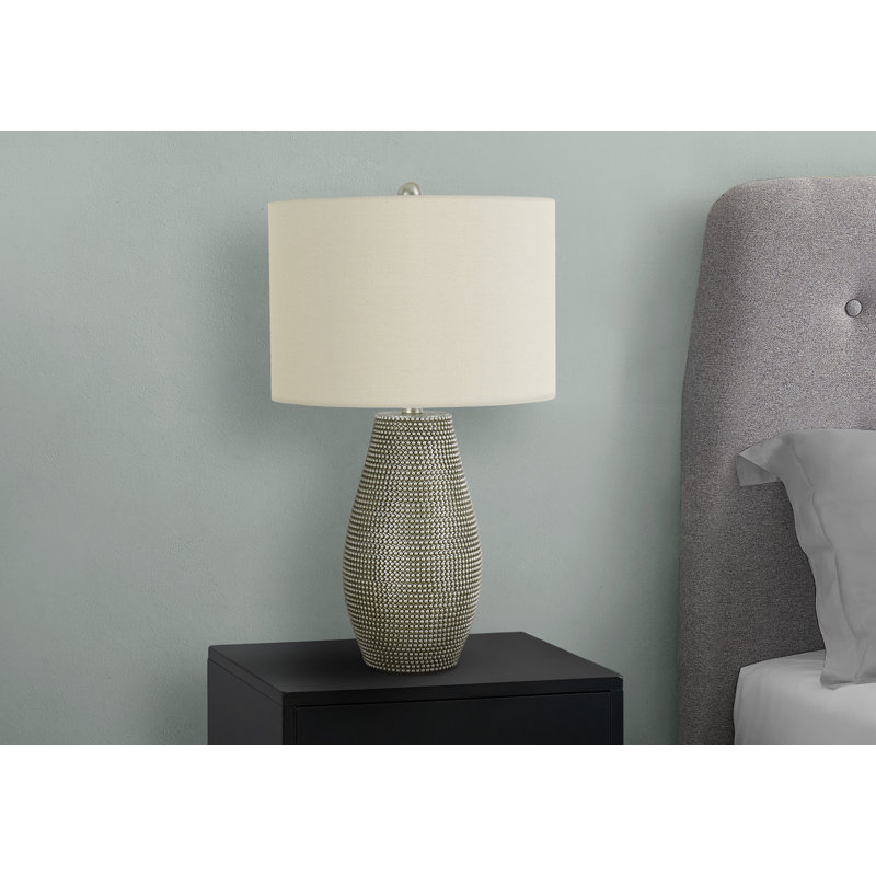 Lighting, 24"H, Table Lamp, Contemporary, Gray
