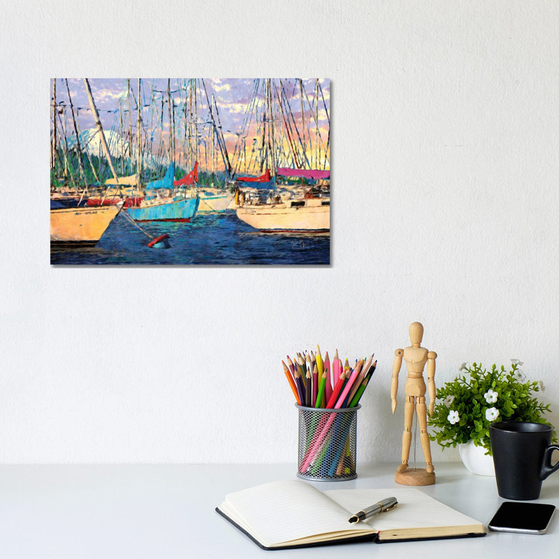 Before The Sail by Lisa Robinson - Wrapped Canvas Painting, 20.32 cm H x 30.48 cm W
