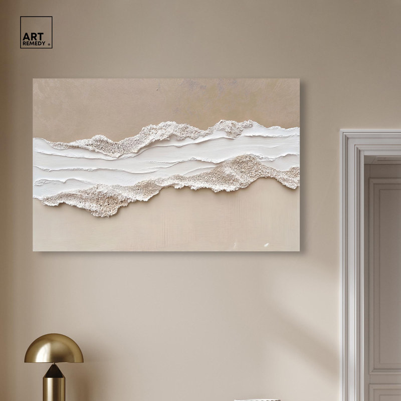 Toile texturée «Sea I» par Art Remedy, H 10 po x l 15 po, Toile tendue, Toile tendue