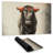 Bull running - 14.00"x24.25" Desk mat