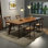 American-style rectangular dining table