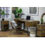 Harless Solid Wood Steel Writing Desk