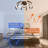 Dewone 20.1 inch Smart APP Low Profile Ceiling Fan with LED Dimmable Light Remote Control 6-Speed Flush Mount