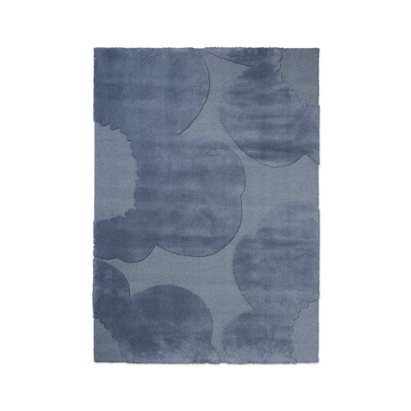 Iso Unikko Dusty Blue | 132308, Rectangle 5'7" x 7'10"