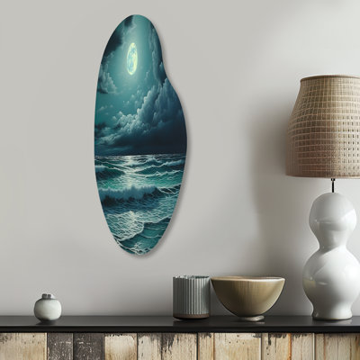 Roca - Beach & Ocean Curved Shape Metal Wall Sculpture