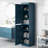 Palace Imports 100% Solid Wood Bathroom Storage Cabinet, Raised Panel Doors, Adjustable Shelves, 16.5" Wide, 71.5" Tall-1618263715