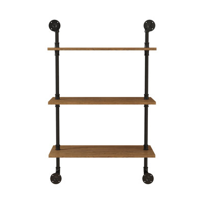 Iron,Wood Floating Shelf