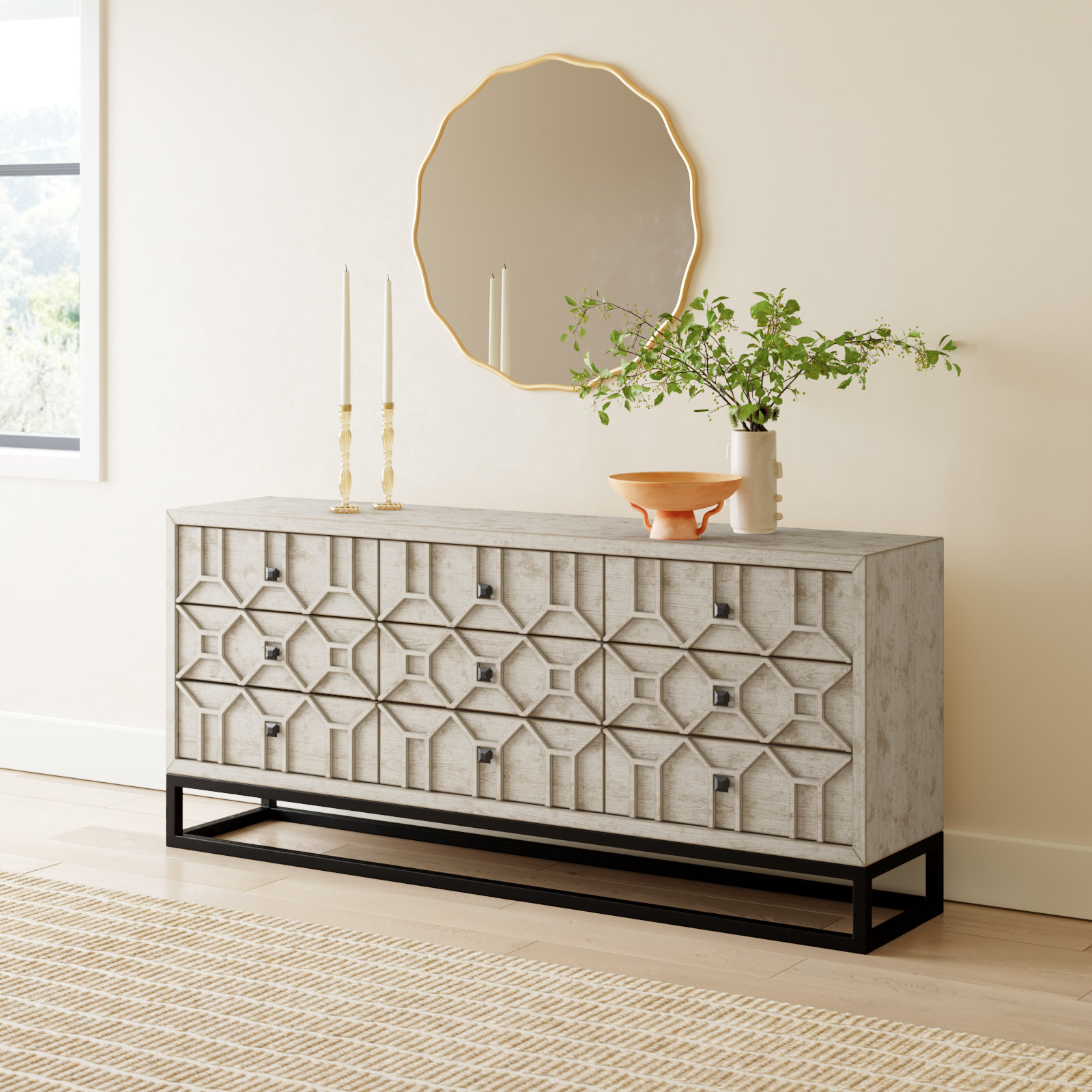 Dezi 70'' Sideboard, Light Brown