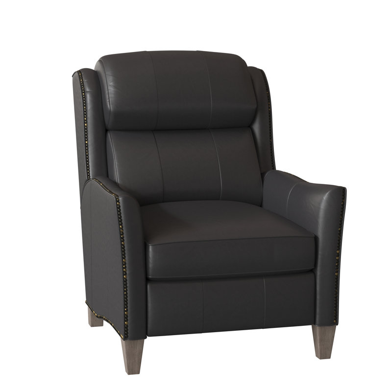 Fauteuil inclinable en cuir Lancaster, Cuir véritable Outsider Raven, Pierre, Manuel