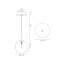 Iissa, luminaire suspendu, 6 po, noir mat, verre ambré-2002446596