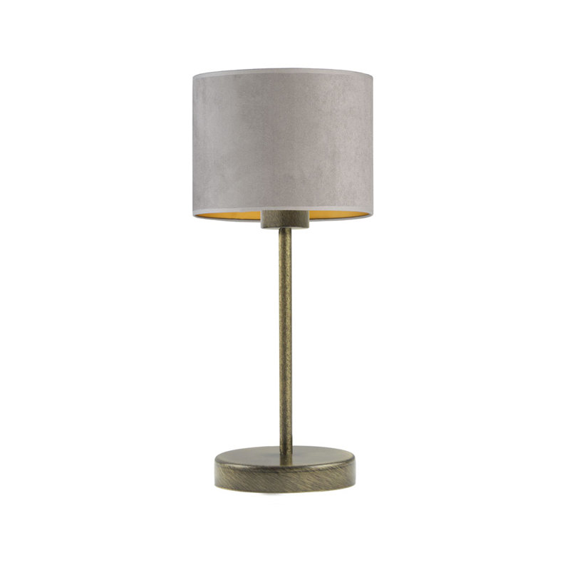 Letina Metal Desk Lamp, Old Gold, Grey/Gold
