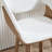 Modern Farmhouse Counter Stool - 360° Swivel & Ring Footrest - Solid Wood Frame - 26" Height Adjustable Stool For Kitchen Island-1214788235