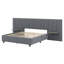 Lit plateforme tapissier avec grande tête de lit, mobilier de chambre à coucher-661144896