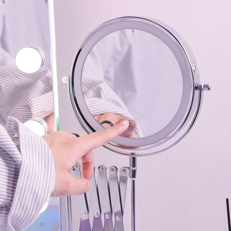 Metal Rectangle Mirror, 22.83" H x 31.49" W x 5.9" D