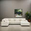 Canapé modulaire rembourré en U de 128 po pour le salon-1677098031