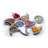 Dipper Handcrafted Ceramic Star Divided Serving Dish - 6 Piece Appetizer and Condiment Tray Set-1402906053-1402906052