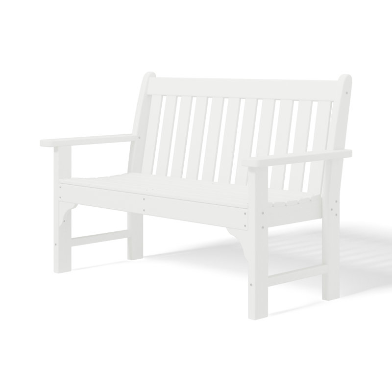 Banc de jardin en PEHD Laguna, Blanc