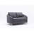 Gray Linen Loveseat
