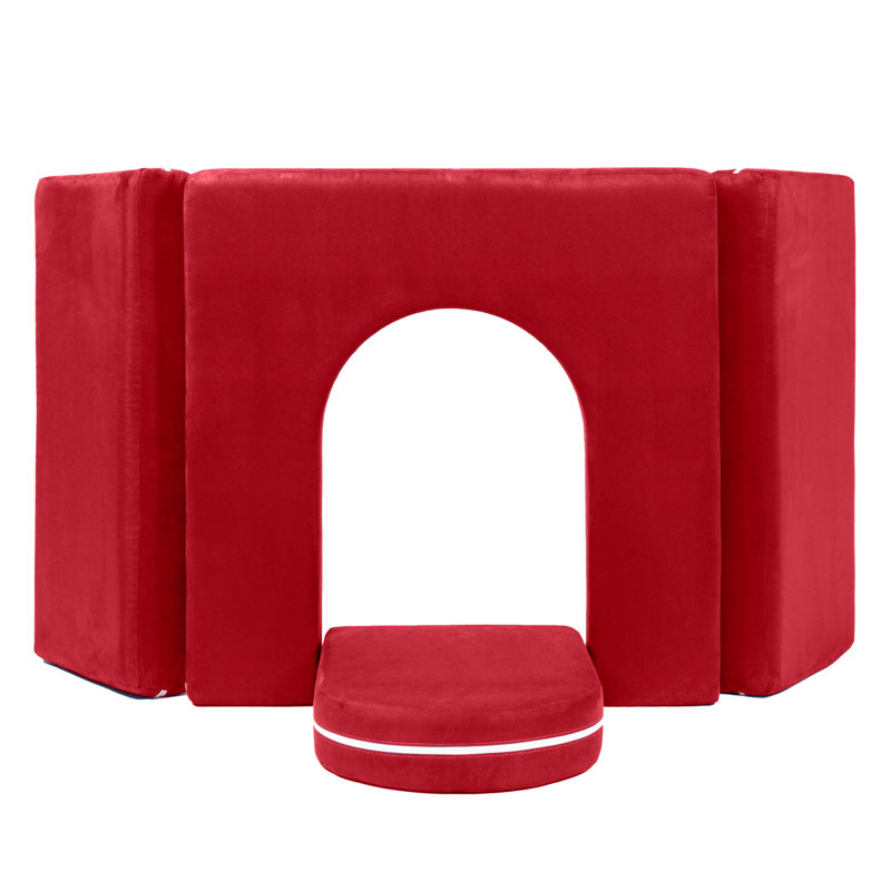 Zipline Playscape Castle Gate - Mobilier de jeu pour enfants imaginatifs, Merisier