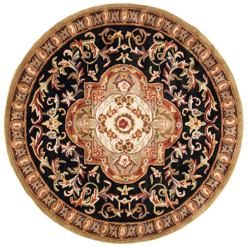 Alger Classic Hand Tufted Wool Oriental Rug, Round 8'
