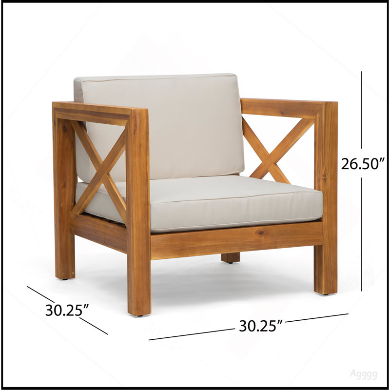 CHAISE CLUB BRAVA, Beige, Teck